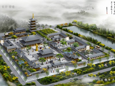 吴川寺庙建筑总体规划方案