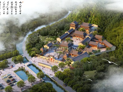吴川资教寺总体建筑规划方案图